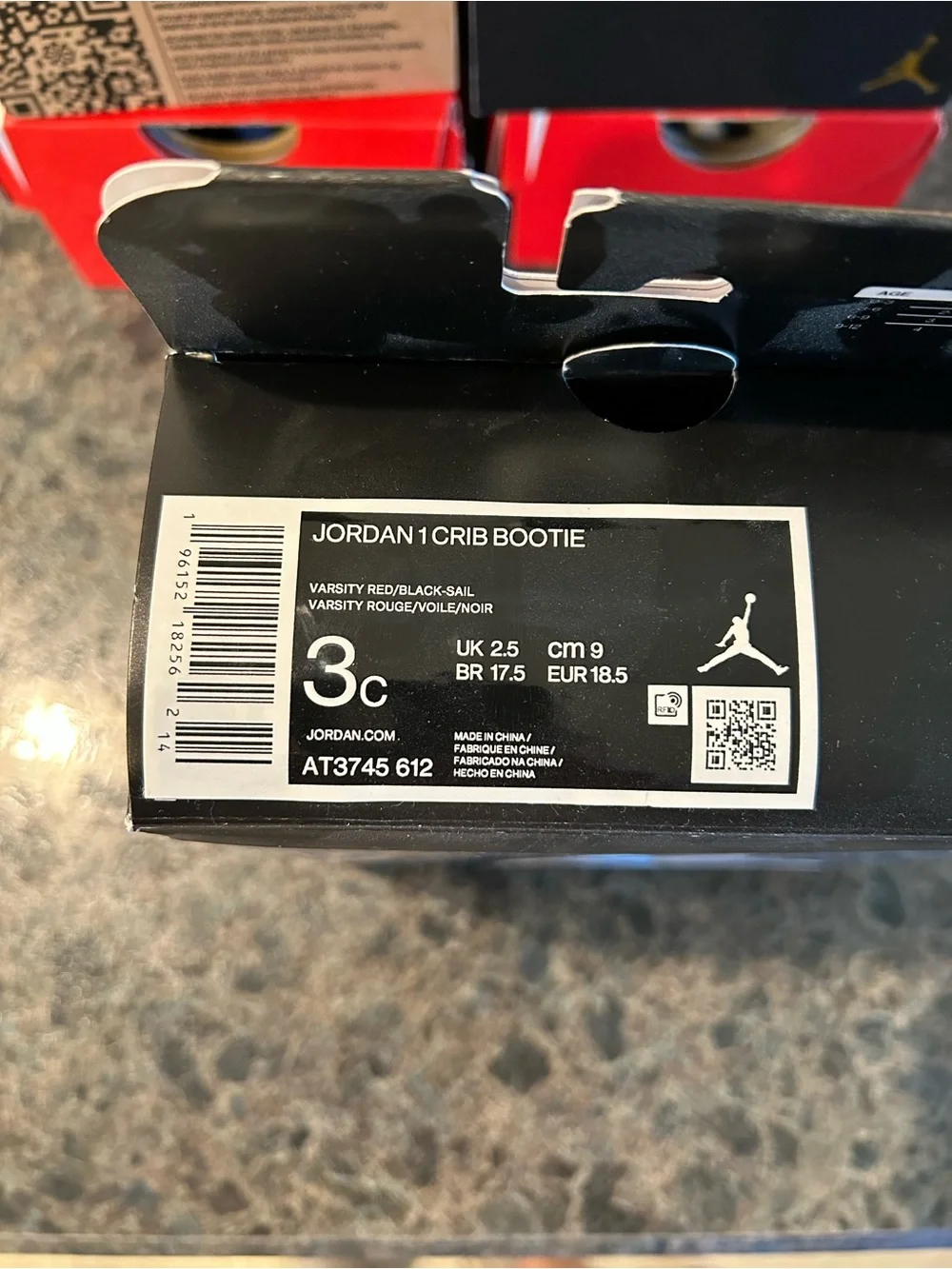 Jordan 1 lost and Found crib